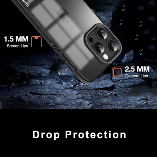 Image of KARWAN Back Cover|iPhone 16 Pro Back Cover |Polycarbonate Material| Full Camera Protection |Perfectly Fit| Case for iPhone 16 Pro - Black