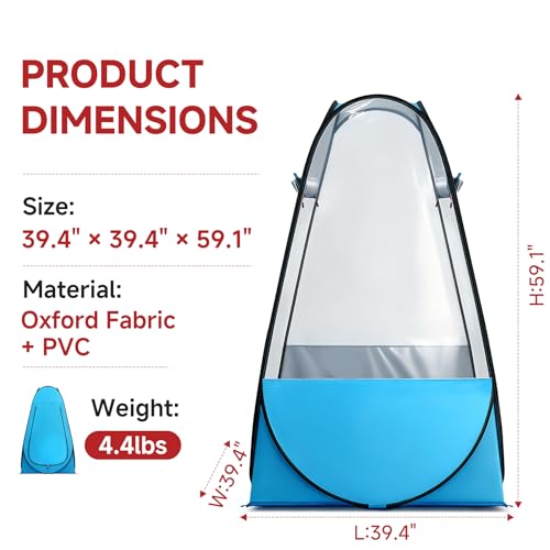 Carpa transparente pop up Oryxearth 40x40x60 in miniatura 6