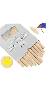 Bastoncini Cera Per Sigilli - 26 Pezzi Per Pistola Colla A Caldo, Colore Bronzo - Foto 7