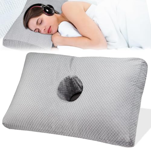 RQUXMT Piercing Pillow for Side Sleepers with an Ear...