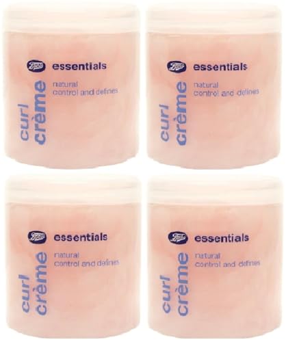 Crèmes Boots Essentials Curl x4 lot de 250 ml pour le soin quotidien des boucles