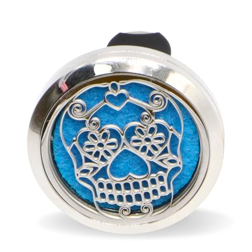 Zen'Arôme Clip'Arôme Calavera Difusor para Coche, Inoxidable,...