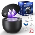 Ultrasonic Retainer Cleaner(2025 Upgraded), 45kHz Cleaning Machine for Dentures, Mouth Guards, Braces, Toothbrush & Jewelry, 200ML Denture Cleaner with 4 Modes for Denture Appliances