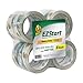 Duck Brand EZ Start Packaging Tape, 1.88 Inches x 54.6 Yards, Clear, 8 Pack (282404)