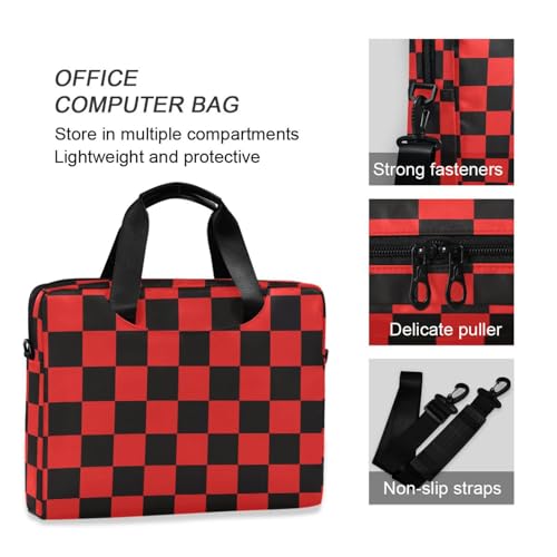 Bolso portátil para laptop 15.6 pulg rojo y negro miniatura 6