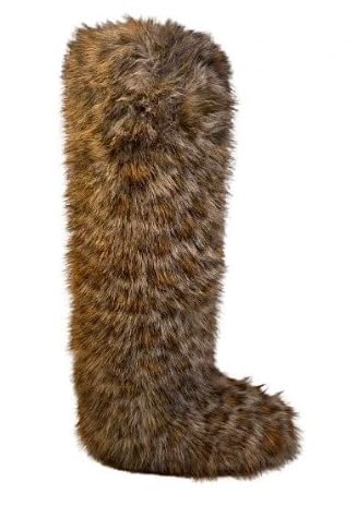Wild Diva Melanie-22 Women's Faux Fur Fluffy Short Snow Knee High Boots Warm Comfortable Outdoor Furry Shoes (Runs Small)2