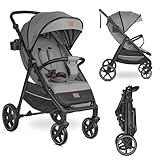 LEICHTES GESTELL: Der Reisebuggy bis 22kg oder bis 4 Jahre (je nachdem was zuerst eintritt) bietet ein leichtes Stahl-Fahrgestell für mühelose Handhabung. Dank des Faltmechanismus ist der Buggy klein zusammenklappbar, perfekt für unterwegs.