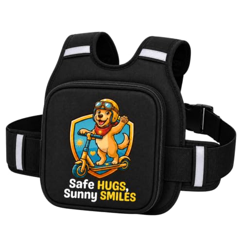Image of Baby & Kids Safety Belt for Two-Wheelers - Toddler Harness Strap for Bike & Scooty, Child Riding Safety Belt for 2 to 6 Years, Adjustable, Comfortable, Easy-Use (Black - Premium)