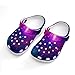 Toddler's Fashion Outdoor Beach Pool Shoes for Cute Summer Style, Purple Galaxy