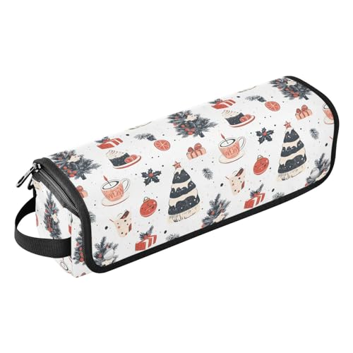 Bolsa organizadora para herramientas de cabello Candles Garland Sweets Marble, resistente al calor, para planchas, rizadores y accesorios, portátil miniatura 1