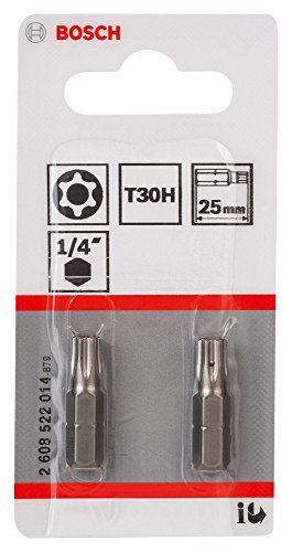BOSCH Embout de vissage court et long pour vis Security Torx qualite extra dure T30H Longueur 25mm - vue 3