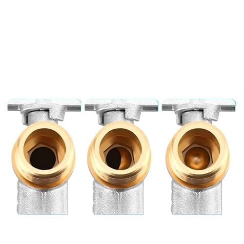 Válvula de bola de latón de 20mm con acabado resistente para regular presión 5