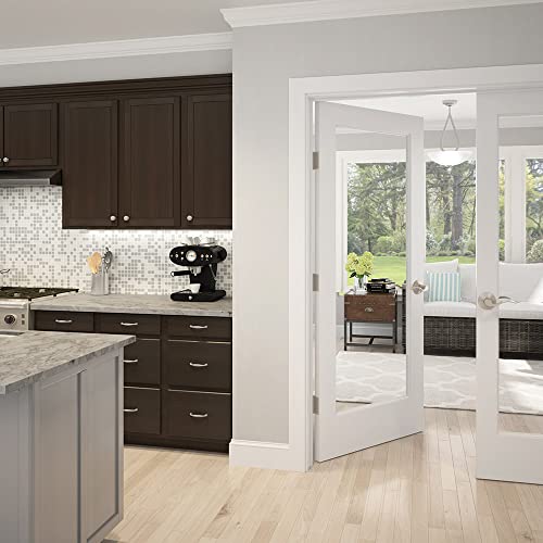 Image of Schlage Accent Hall /Closet Passage Door Handle, Reversible, Satin Chrome | Hall or closet lever door handle with no lock, Easy to install, Certified durability, Universal fit