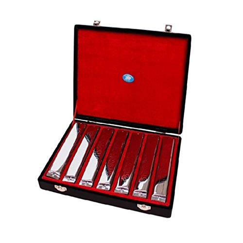 KMDSM Harmonica d’accord professionnel de 24 trous de haute qualité, coffret cadeau harmonique à 7 tons, A/B/C/D/E/F/G… - Les Beatles, Paul McCartney, John Lennon, RIngo Starr, George Harrison KMDSM Harmonica d'accord professionnel de 24 trous de haute qualité, coffret cadeau harmonique à 7 tons, A/B/C/D/E/F/G… – Image 3