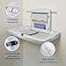 AIKE Commercial Horizontal Baby Changing Station, Wall Mounted Foldable Baby Diaper Changing Table ADA Compliant, Grayish White