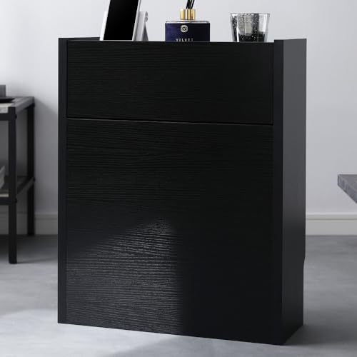 RASIK ルーター 収納 ケーブルボックス 大容量タイプ 幅45cm ブラック 配線隠し コード コンセントボックス wifi 整理 Nelio ネリオの商品画像（Amazon）
