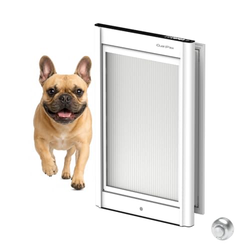 iGuardPaw Automatic Dog Door for Door Smart Dog Door with Collar Sensor M