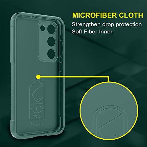 Image of Amazon Brand - Solimo Back Case Cover for Samsung Galaxy S23 5G | Compatible for Samsung Galaxy S23 5G Back Case Cover | Liquid Silicon Magic Case with Camera Protection | DarkGreen