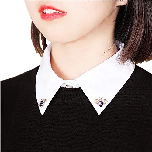 krageneinsatz damen Blusenkragen einsatz Fake Kragen abnehmbare Hälfte Shirt Bluse Cover