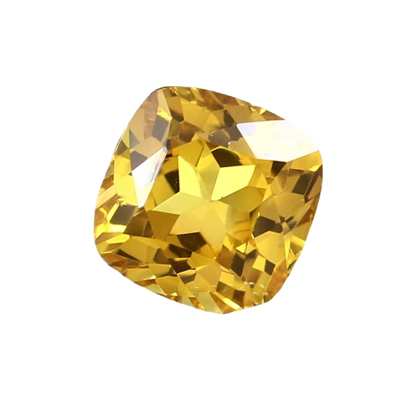 Saphir jaune de Ceylan naturel de 9 x 7 mm, la pierre précieuse idéale pour un cadeau de mariage