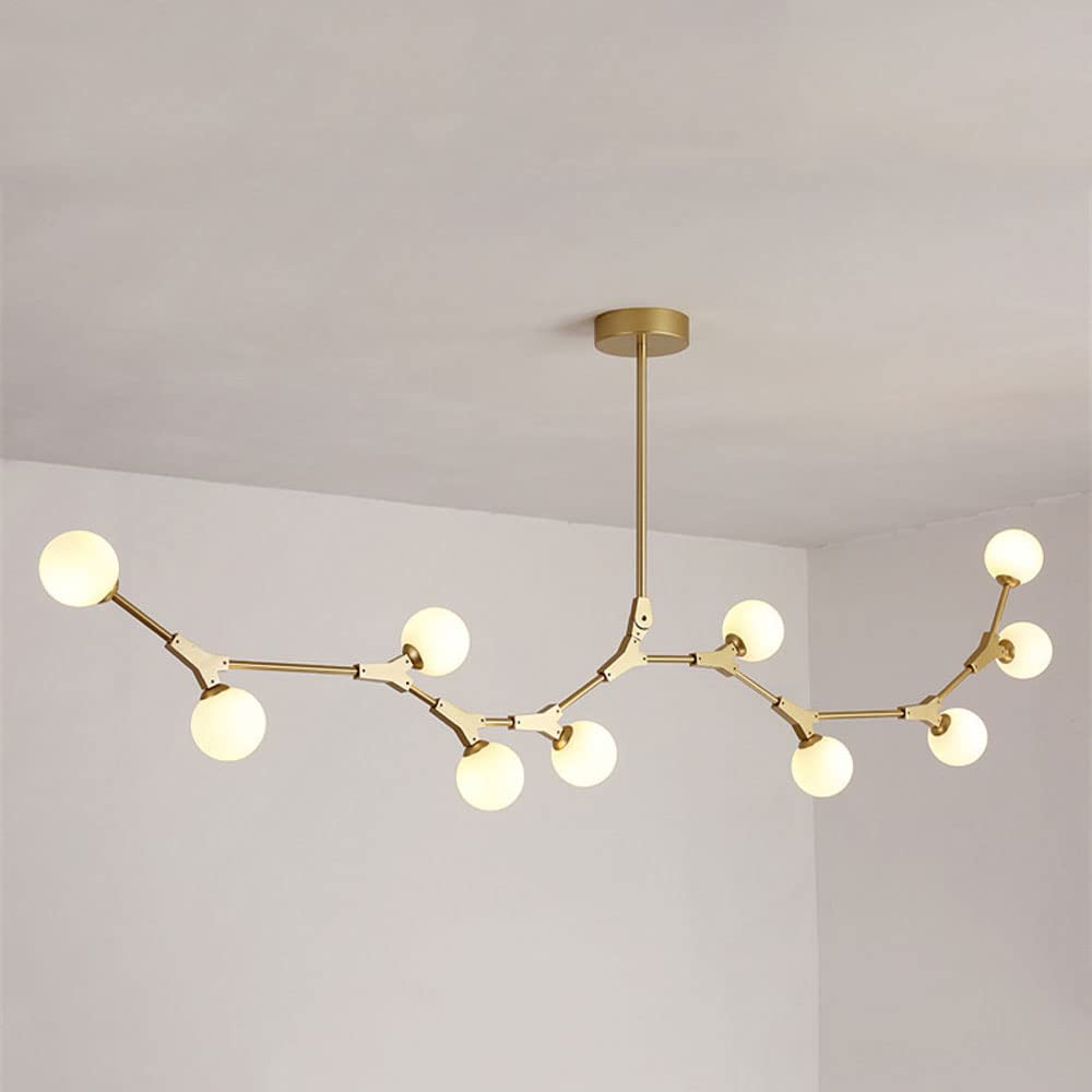 Plafonnier moderne en métal contemporain de style milieu du siècle