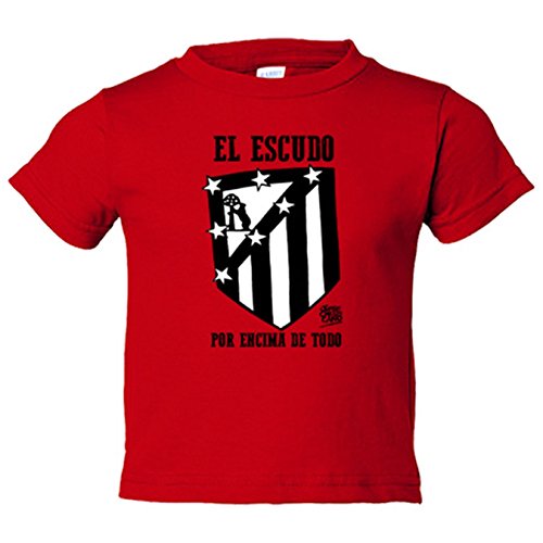 Camiseta niño Atlético de Madrid el escudo por encima de todo blanco...