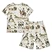 Wudan 2 Piece Boys Shorts Sets Fashion Little Boys Swim Set Western Cowgirl Wilderness 14Y