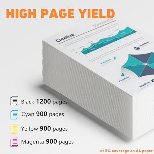 LC527 Druckerpatronen Kompatible für Brother LC 527 Multipack Patronen für Brother LC527 Patronen Set 527 LC-527VAL für Brother MFC-J4350DW MFC-J4550DW Drucker (LC527BK, LC527C, LC527M, LC527Y, 4-Pack