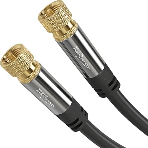 CableDirect  SAT cable, coaxial cable, satellite cable  TV cable with multi-layer shielding and unbreakable metal F connectors  1m short (HDTV, Radio, DVB-T, DVB-C, DVB-S, DVB-S2)