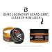 Live Bearded Beard Butter, 3 fl oz - Made in the USA - All-Natural Leave-in Conditioner and Softener with Shea | American Scent - Cedar, Vetiver, Bergamot