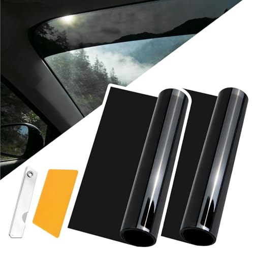 59.06x5.91 Car Windshield Tint Strip Kit,5% VLT Car Window Tint Film for Glare Reduction with Scraper & Knife,Cuttable Window Tints Cars Accessories for Windshield Tints