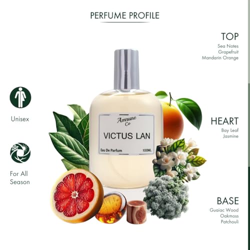 Image of Victus Lan | Luxury Men Eau De Parfum | Citrus Aromatic Fresh Spicy | Perfume Spray for Man | Strong & Long Lasting Fragrance | Luxury Gift for Him | 100 ml