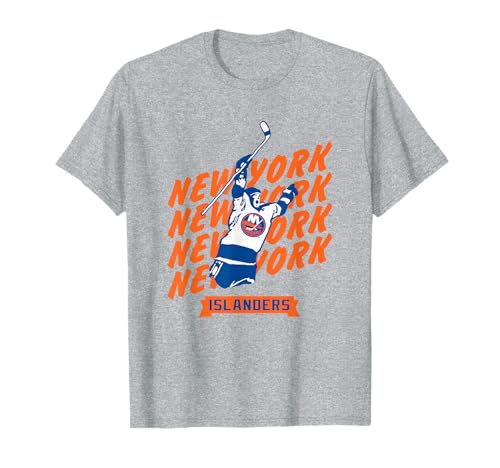 New York Islanders Graffiti Gray NHL Officially Licensed T-Shirt