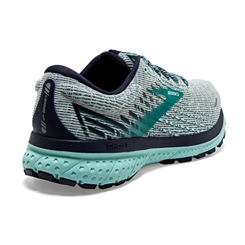 Brooks Women's Ghost 13 Running Shoe - Grey/Navy/Parasailing - 5 Medium