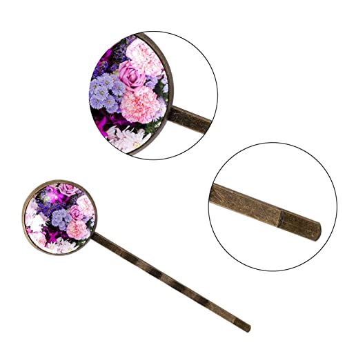 Pasadores para el pelo de flores para sujetar flequillos rebeldes sin tirones 3