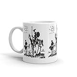 Starke Keramikkonstruktion. N\\A Pablo Picasso 11 Unzen Keramik-Kaffeetassen mit C-förmigem Griff, bequem zu halten. 11 Unzen Keramik glänzende Tassen Geschenk für Kaffeeliebhaber