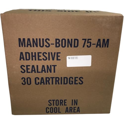 Belgrade Parts & Service, Inc. Manus 75AM White Adhesive Sealant Case of 30 Tubes - 10.1 fl oz Each