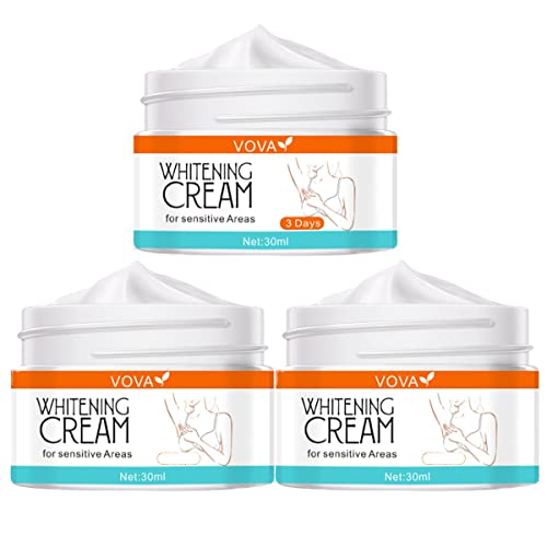 Dzhzuj 30ml*3 Pcs Skin Whitening Sun Lotion, Whitening Skin Lightening Bleaching Cream, Body Whitening Cream, Skin Brightening Cream, 10 Seconds Instant Whitening Perfect For Body And Sensitive Area 