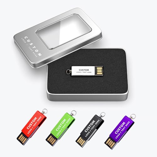 CarryBright Bulk Custom USB Flash Drives with Logo and Custom Packaging