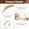 Chunky Gold Bangle Bracelets for Women, Gold Polished Thick Waterdrop Bangle Trendy Hinged Cuff Open Wide Chunky Bracelet Irregular Minimalist Cuff Jewelry Gifts, Dainty 14k Gold Plated Accessories #2
