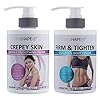 Retinol-Cream-for-Crepey-Skin-and-Moisturizing-Collagen-Body-Cream-Set-Crepey-Skin-Treatment-Targets-Wrinkles-Sagging-Skin-Collagen-Body-Lotion-Moisturizes-and-Tightens-Skin-Two-15-Oz-by-ReShape Reshape+ Collagen Body Cream & Crepey Skin Treatment Set - Hydrates, Tightens, Targets Wrinkles & Sagging, 15 Fl Oz (Pack of 2)
