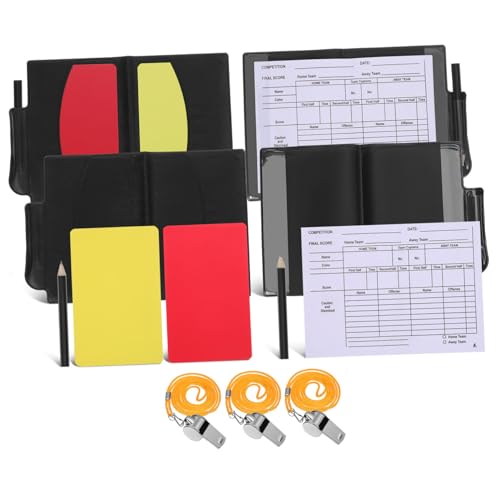 Kit profesional de árbitro con silbatos y tarjetas miniatura 1