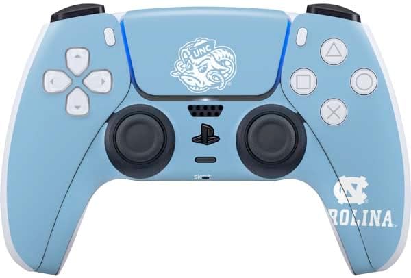 Skinit Decal Gaming Skin Compatible with PS5 Controller - Officially Licensed University of North Carolina UNC Tar Heels Design