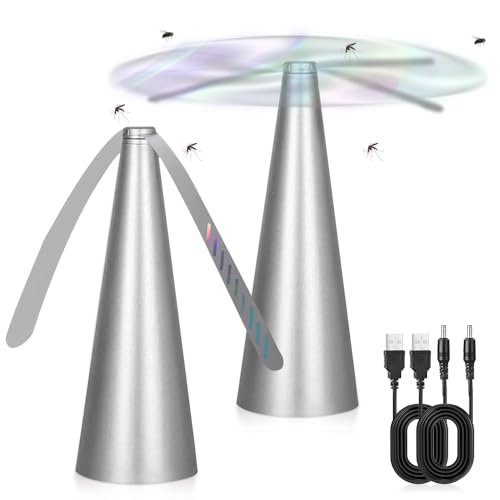 mizikuu 2PCS USB Fliegenwedler, Aufhängbar Fliegenschutzmittel...