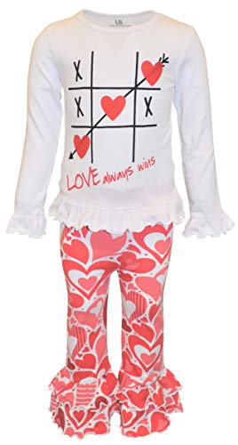 Image of Unique Baby Long Sleeve with Ruffle Leggings for Girls Kids Toddler Clothing Set Outfit