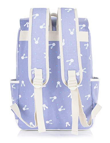 Image of Leaper Cute Laptop Backpack Canvas Bag Daypack Satchel
