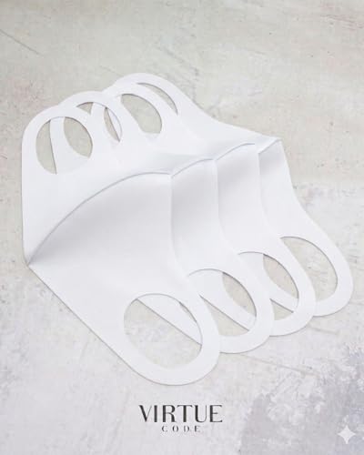 Image of Virtue Code Second Skin Cloth Face Mask Pack. 4 Buttery Soft Masks Washable Fabric