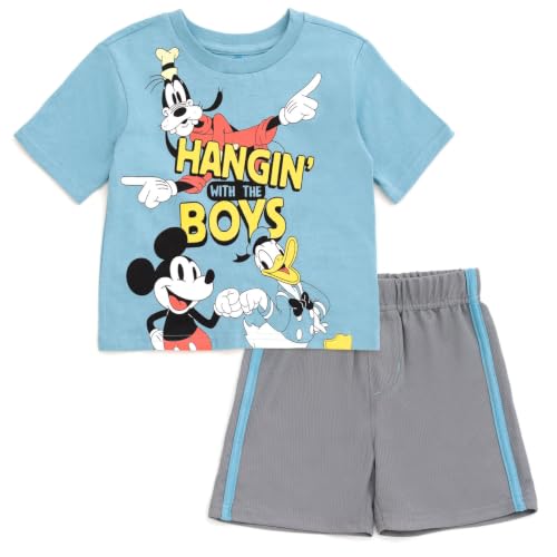Image of Disney Mickey Mouse T-Shirt and Shorts Outfit Set Infant to Big Kid Sizes (12 Months - 12)