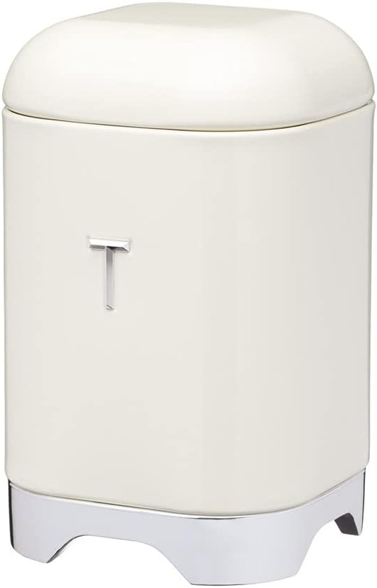 Lovello Tea Caddy, 11 x 19 cm (4.5" x 7.5") - Vanilla Cream