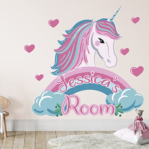 Vinilo Decorativo Unicornio para Pared Rosa miniatura 5
